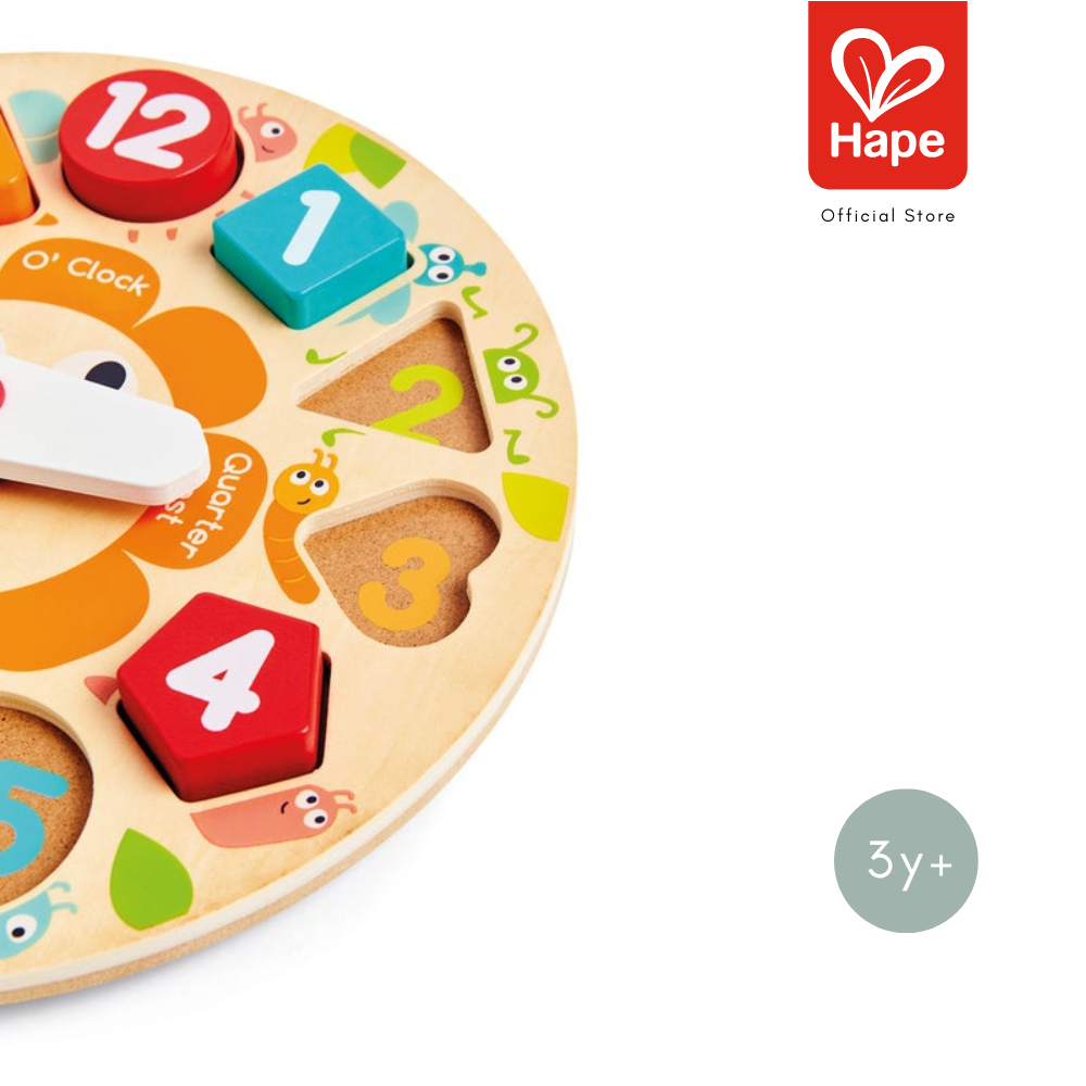 HAPE Chunky Clock Puzzle	นาฬิกาตัวต่อแห่งความสุข	3Y+ รูปที่ 5