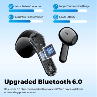 [ประกันศูนย์ไทย] SoundPEATS Air6 HS หูฟังบลูทูธ 6.0 Hi-Res LDAC หูฟังไร้สาย มี Game Mode True Wireless