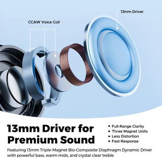 [ประกันศูนย์ไทย] SoundPEATS Air6 HS หูฟังบลูทูธ 6.0 Hi-Res LDAC หูฟังไร้สาย มี Game Mode True Wireless