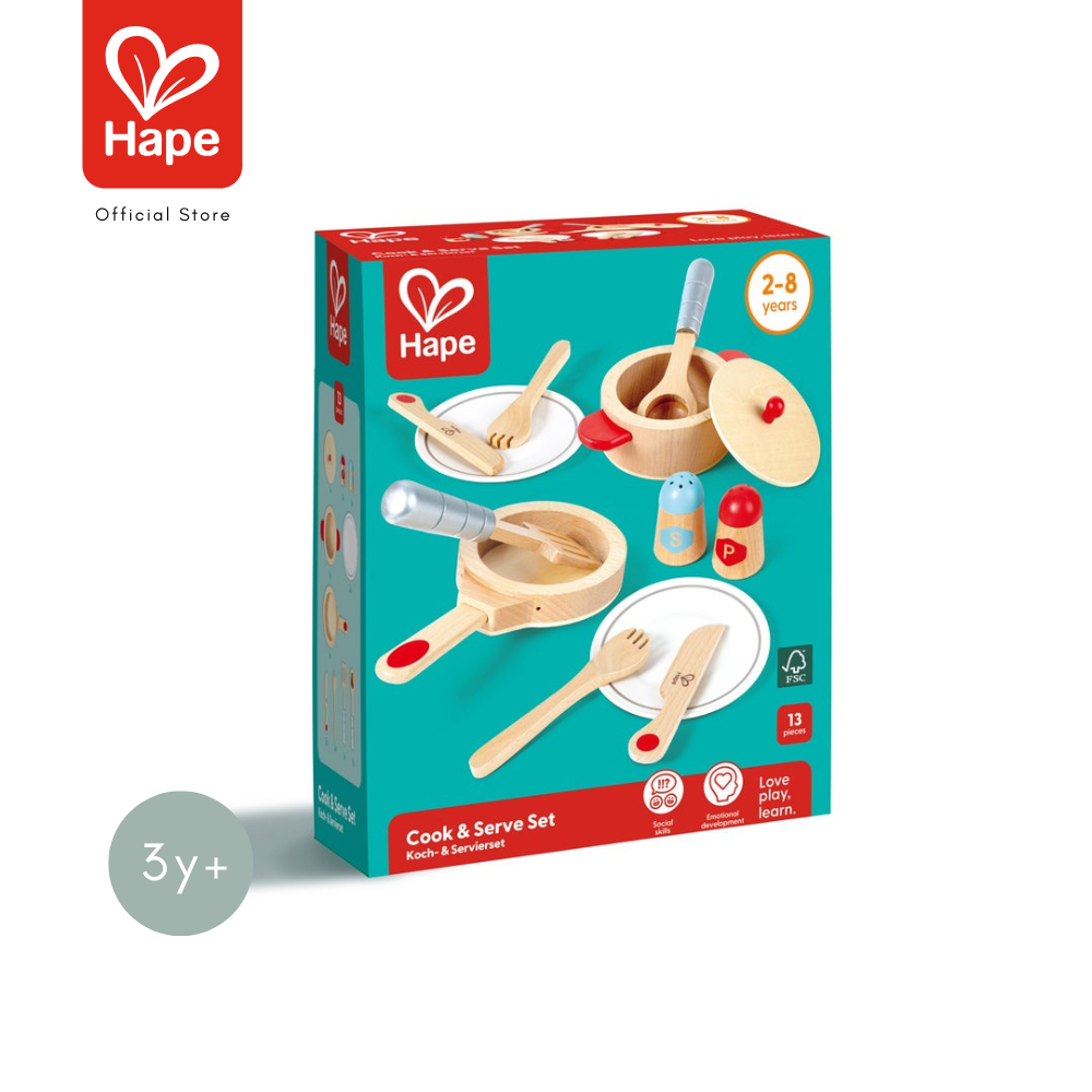 Hape - Cook & Serve Set طقم الطهي والتقديم 3Y+ صورة 8