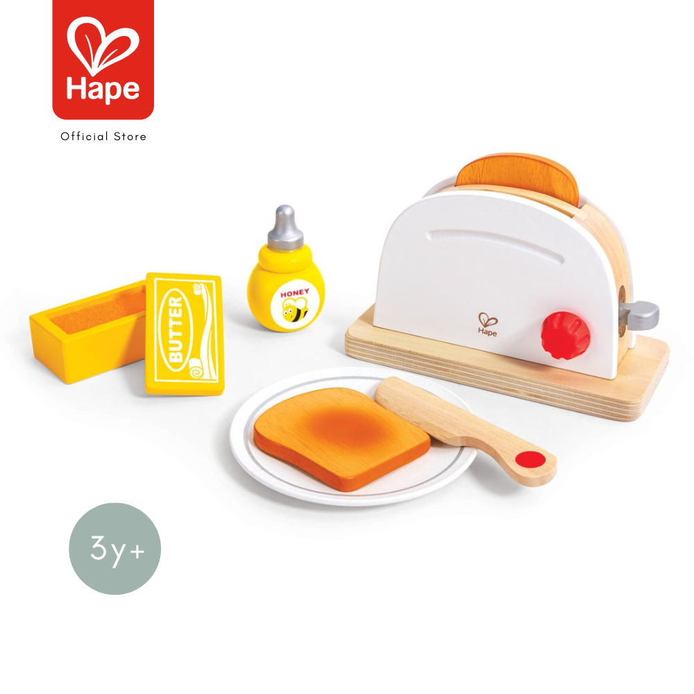 Hape - Pop-up Toaster Set        ชุดเครื่องปิ้งขนมปังป๊อปอัพ        3Y+ รูปที่ 7