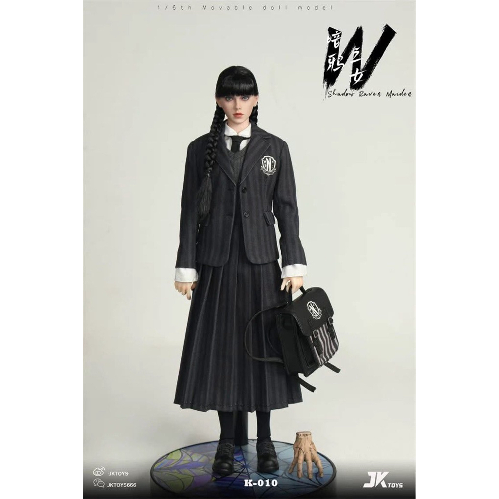 [Pre-Order] JKTOYS 1/6 – Shadow Raven Maiden “Wednesday” Cosplay Ver. (K-010) 🖤🎓