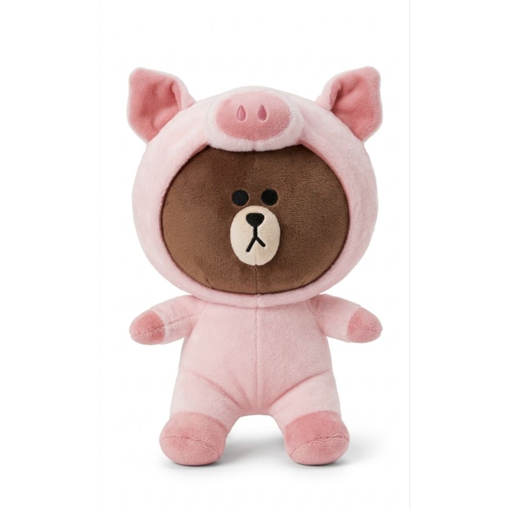ตุ๊กตาหมีบราวน์ใส่ชุดต่างๆ ขนาด 7นิ้ว ถอดหมวกได้ทุกตัว