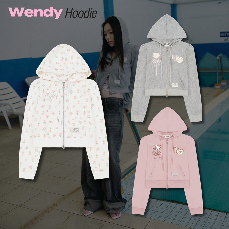 STYLIST x Brinkkty -  Sweaters/Hoodies -Wendy  002  - ฮู้ดดี้เทคนิค patchwork