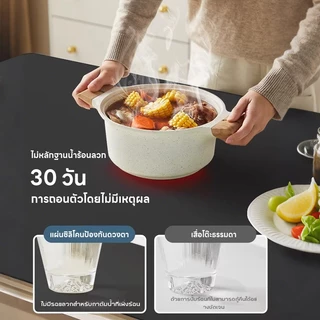 【K&D】60*140ซม PU เสื่อหแผ่นปูโต๊ะ ปูโต๊ะ กันลื่นและกันน้ำมัน แบบเรียบง่าย สําหรับนักเรียน คอมพิวเตอร์ แผ่นรองโต๊ะหนังแท้