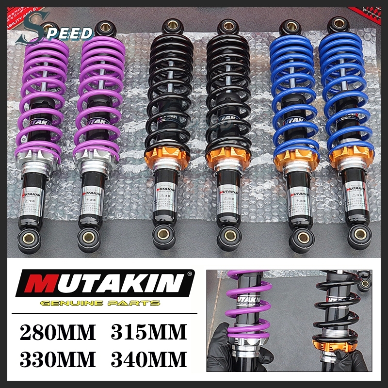 MUTAKIN โช้คคู่ โช้คหลังเวฟ100 เวฟ125 เวฟ110i RC80/100 DREAM SMASH Finn โช้คหลัง Wave ขนาด280/315/33