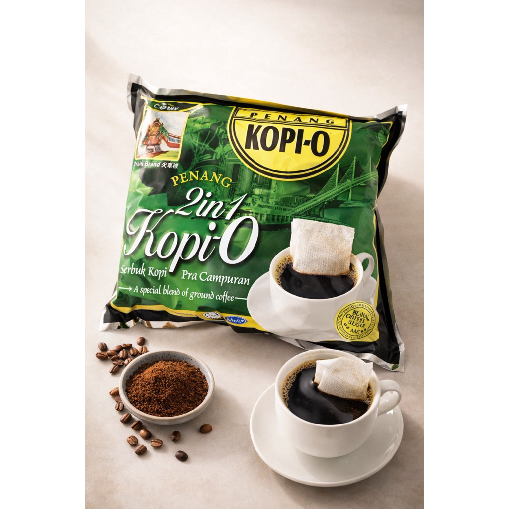 🔥 พร้อมส่ง Kopi-O กาแฟ 2in1 กาแฟปีนัง กาแฟดำ(25gx25ซอง) Penang Kopi ☕