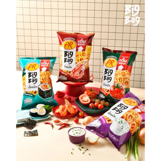 PR BigBag ข้าวเกรียบรูปวง 4 รสชาติ 80 กรัม รสชาติอร่อย กรอบอร่อยทุกคำ