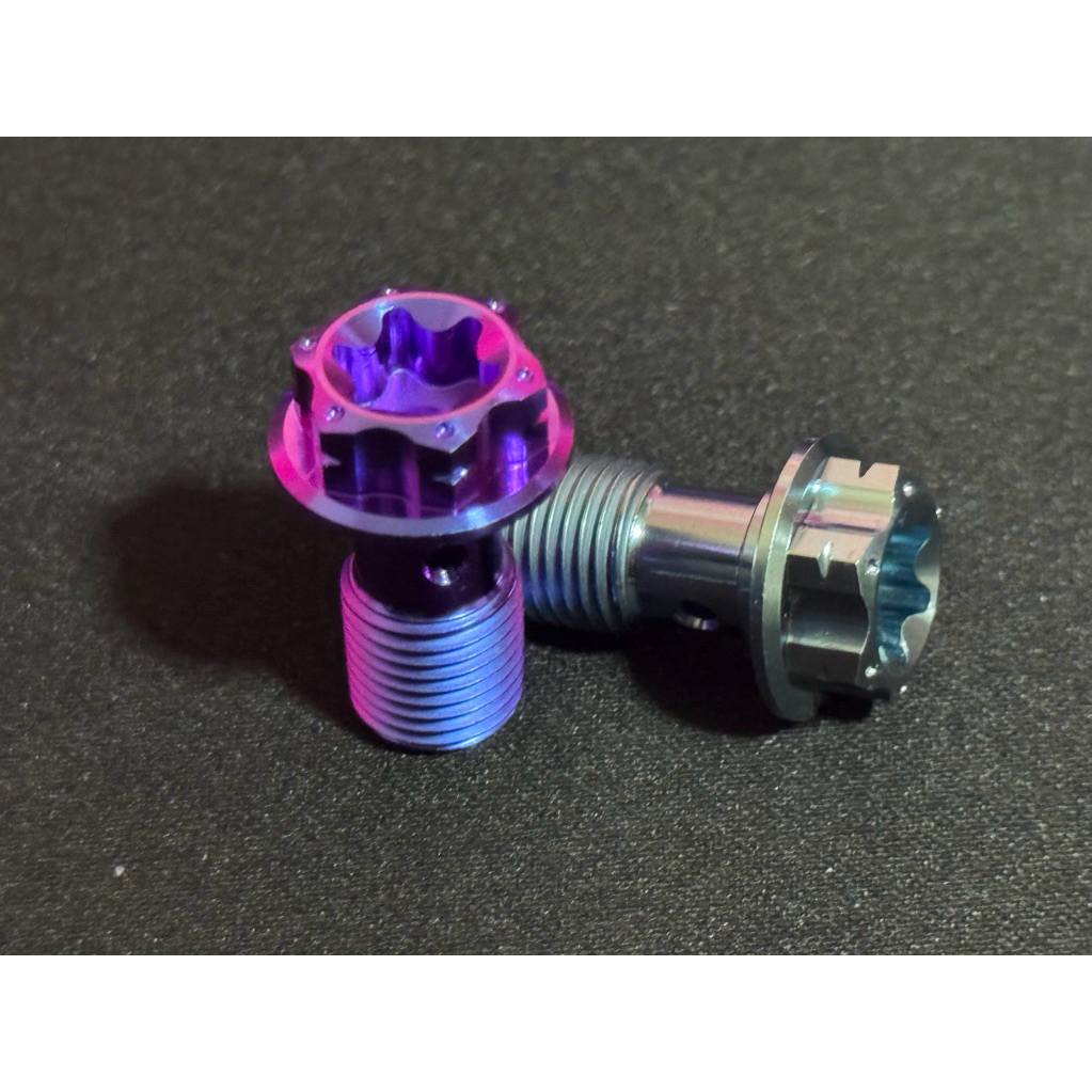 M8-หัวเฟือง น็อตไทเทเนียมแท้(เบอร์12)