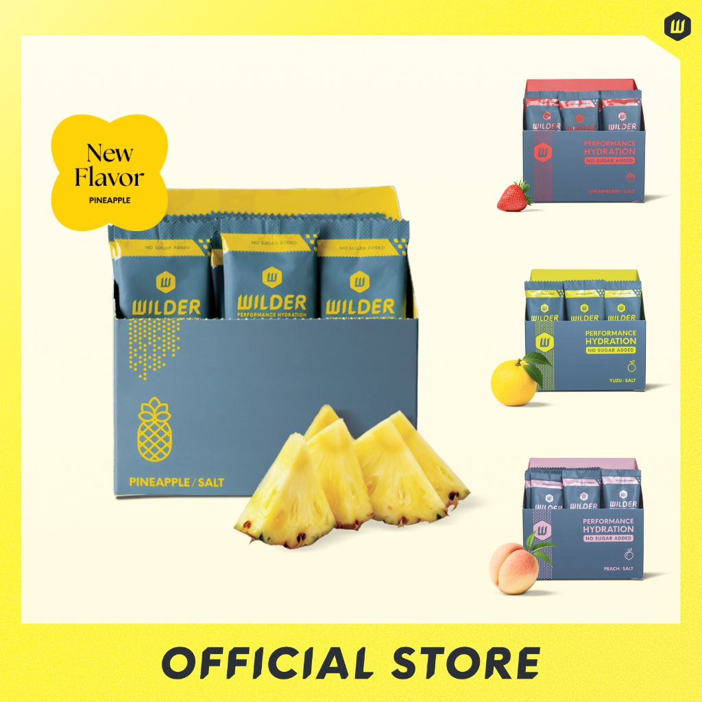 (Free Gift) WILDER Electrolytes | เครื่องดื่มเกลือแร่แบบผง สูตรไม่เติมน้ำตาล Fast Hydration