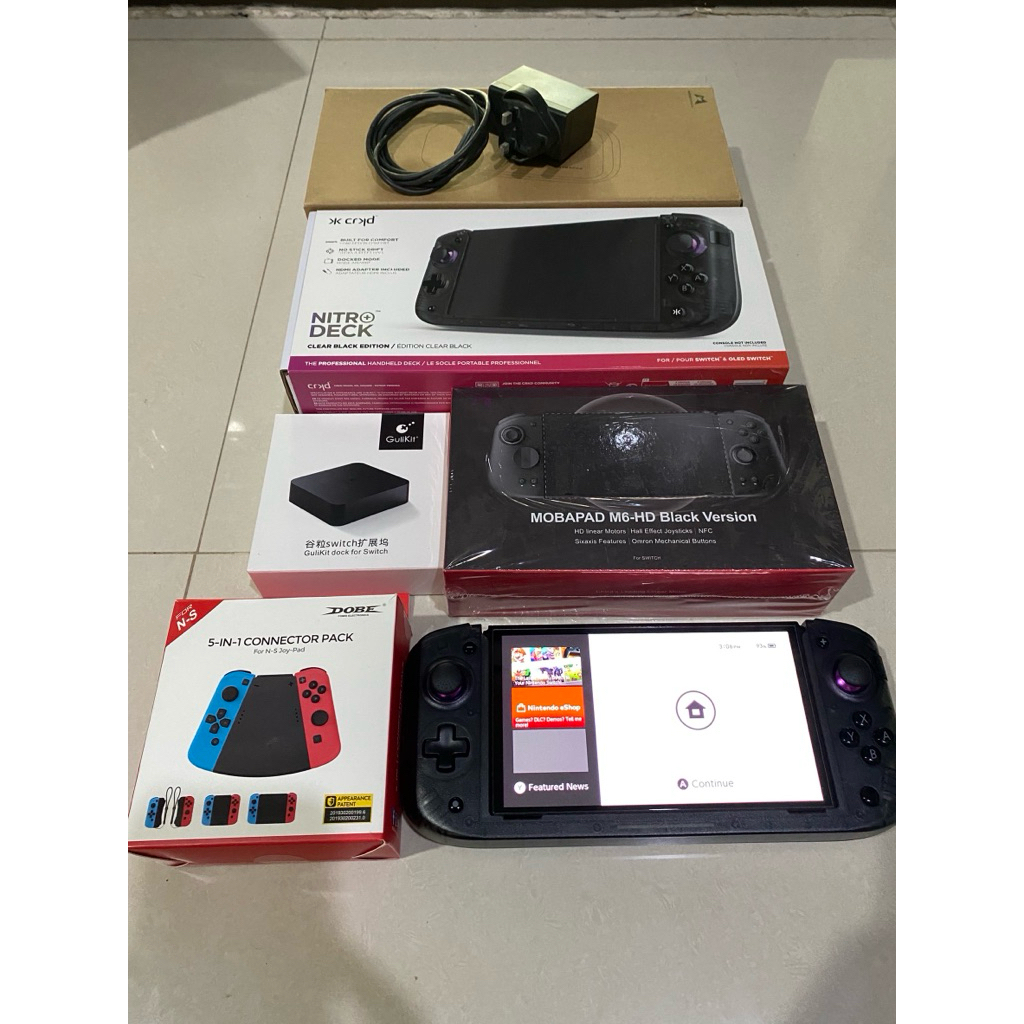 มือสอง nintendo switch oled,จอยmobapad m6hd,nitro deck+
