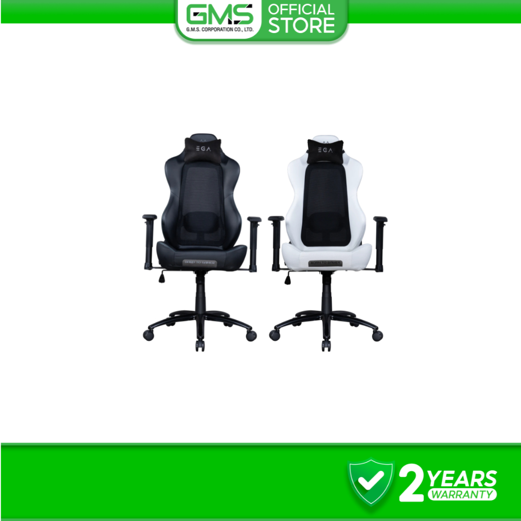 EGA TYPE G9 เก้าอี้เกมมิ่ง เก้าอี้สำนักงาน วัสดุหนัง PU และ Air Flow Mesh Fabric ช่วยระบายอากาศได้ดี ทำความสะอาดง่าย