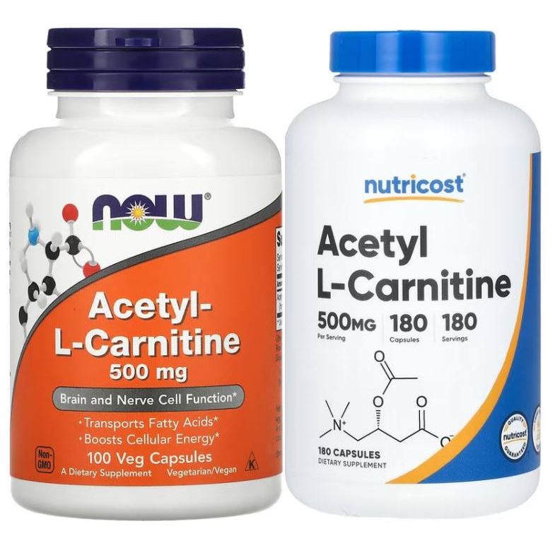 (ส่งออกภายในวัน) NOW / Nutricost Acetyl-L-Carnitine, 500 mg.