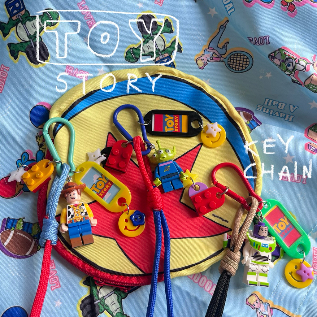🤖👾🤡✨🌈 พวงกุญแจเชือก LEGO toystory