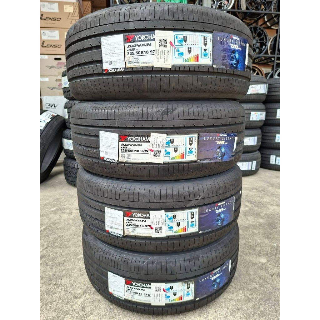 🚗🚓yokohama 235/50/18 v553 ยางใหม่ปี25 ญี่ปุ่น