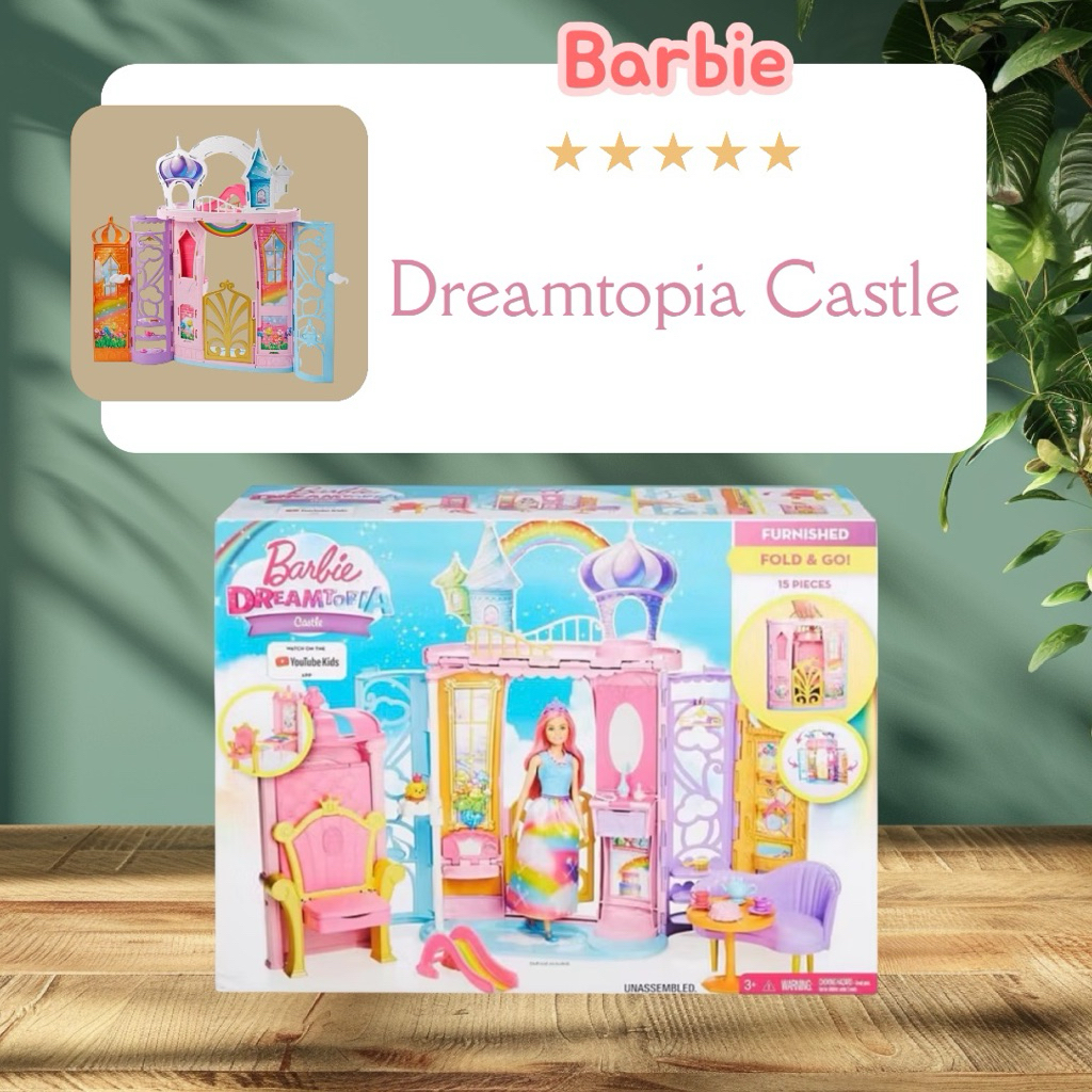 ปราสาทบาร์บี้ดรีมโทเปีย 🍄‍🟫 Barbie Dreamtopia Castle 🌷