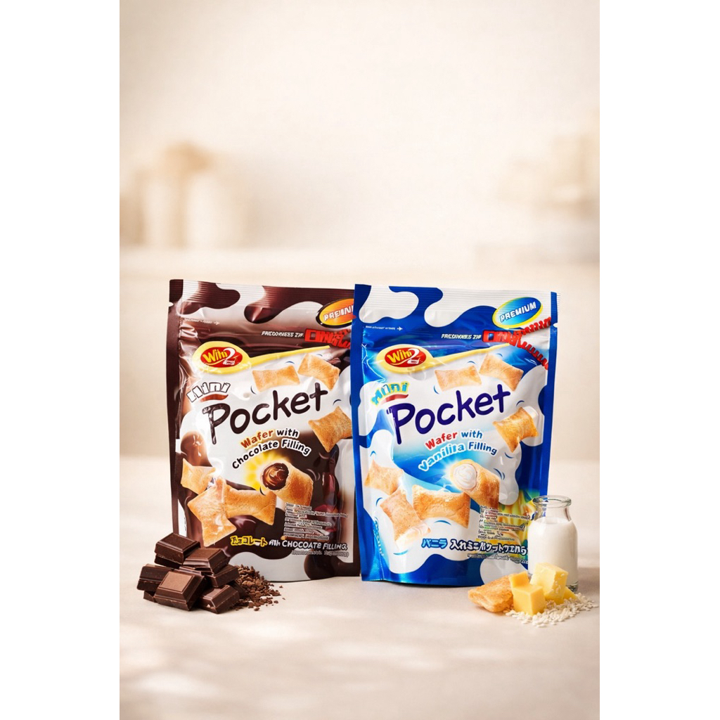 Win2 mini Pocket มี2รสชาติ นม/ช็อกโกแลต
