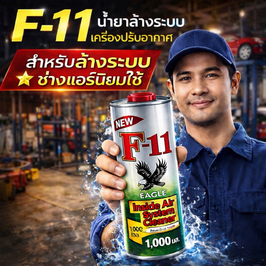 น้ำยาล้างระบบแอร์f11 ของแท้คุณภาพสูง อีเกิ้ลบรรจุ1ลิตร ราคา ถูกที่สุด ดีลบีเคเค