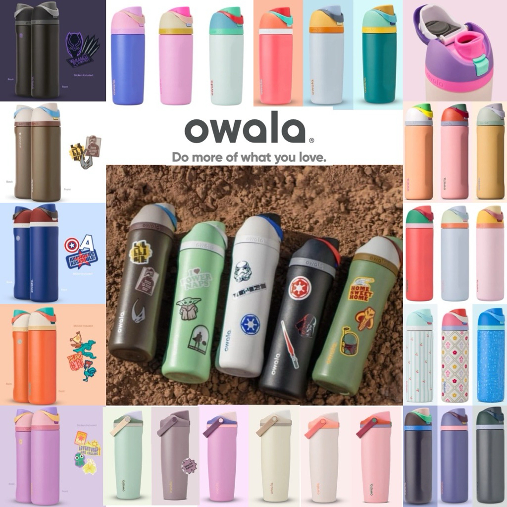 พร้อมส่ง สินค้า🇺🇸 ✅ owala FreeSip® USA โอวาล่า  กระติกน้ำเก็บเย็น 16oz. , 24 oz. , 30 0z. owala kids
