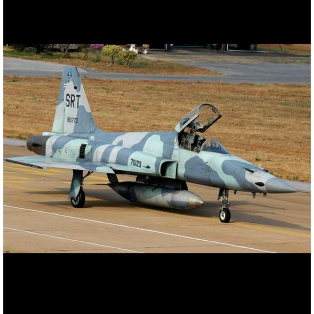 โมเดลสำเร็จรูป เครื่องบินรบ ไทย F-5E Tiger II ฝูง 711 สุราษฏ์ Shark  ทอ.ไทย ขนาด 1/72 ยาวประมาณ 24 ซ