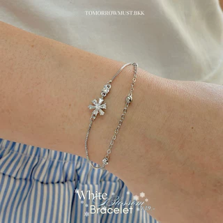 ❄️✨🌸 White Blossom Bracelet กำไลข้อมือ 🌸✨❄️ B008