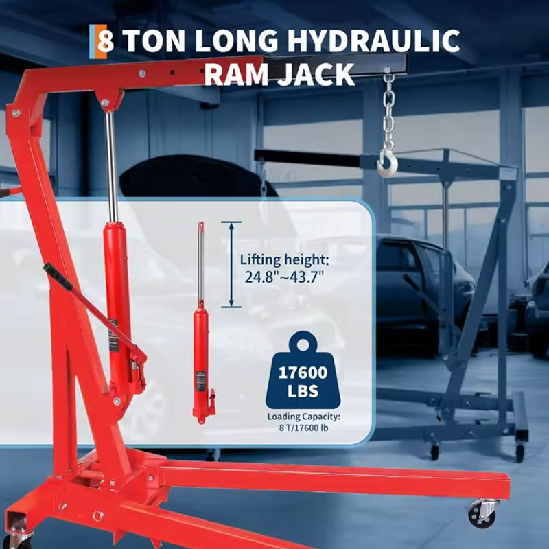 กระบอกไฮโดรลิก5/12ตัน(5/12tons) เครนยกเครื่อง แม่แรง แท่นยกเครื่อง，อุปกรณ์เสริมสำหรับรถเก็บเกี่ยวแจ็คไฮโดรลิค,