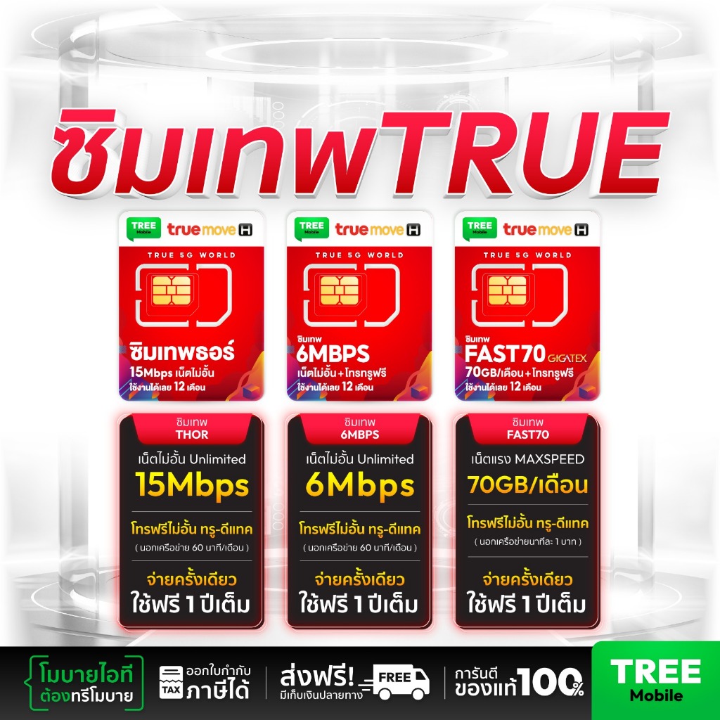 ** ตัวแทนทรู ซิมเทพ ทรู Maxspeed 60 ธอร์ 10Mbps ซิมเทพ Fast 70GB ส่งฟรี โทรฟรีไม่อั้น max speedซิมรา