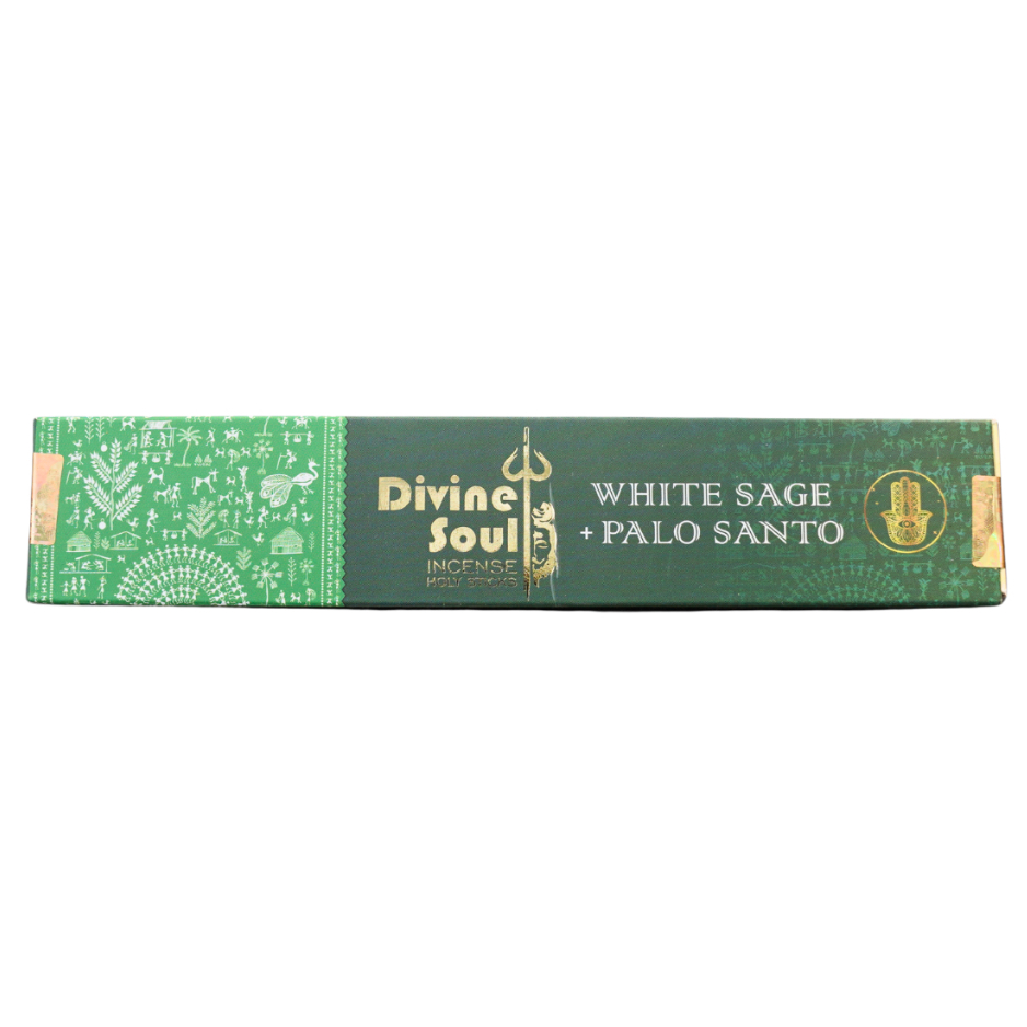 Divine Soul | White Sage + Palo Santo Incense Sticks – 15g