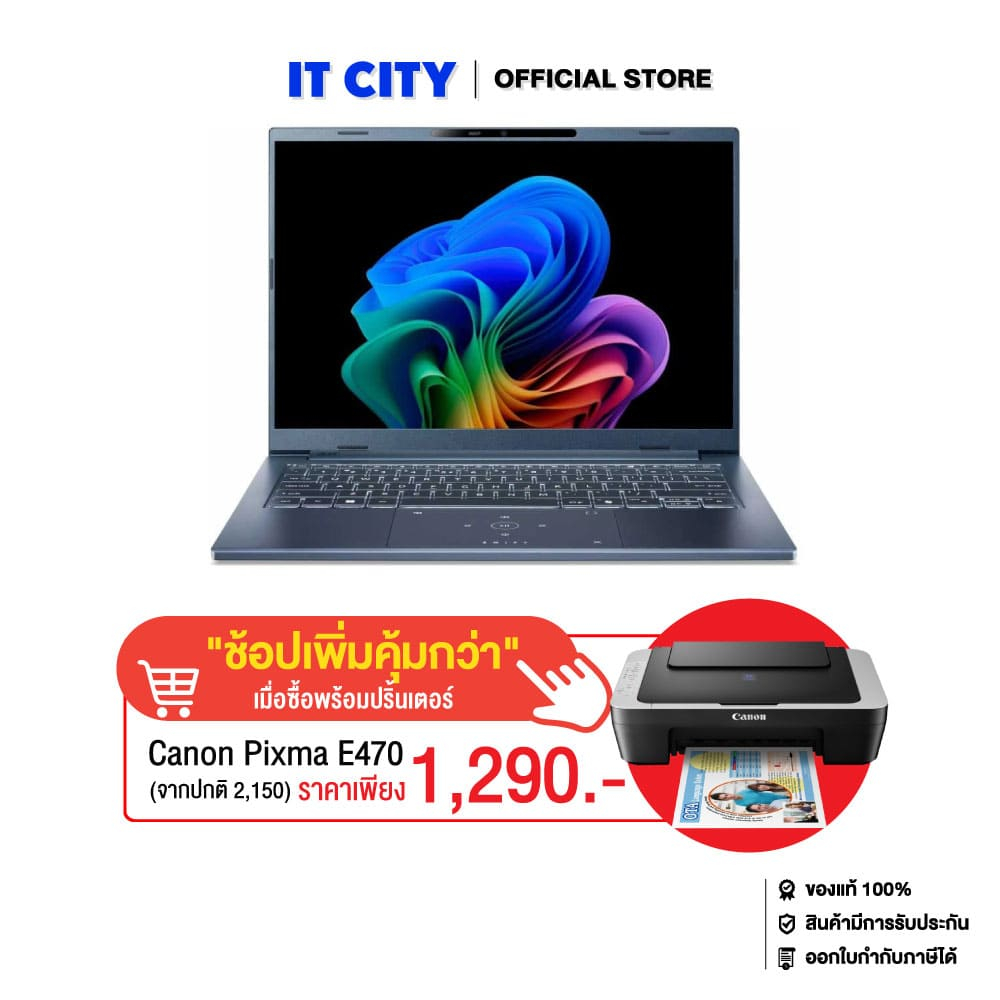 Acer Swift Go 14 AI SFG14-75-5880/Ultra 5-228V/32GB/1TB/UMA/14"/W11_Office/Steam Blue/3Y CO6-011461