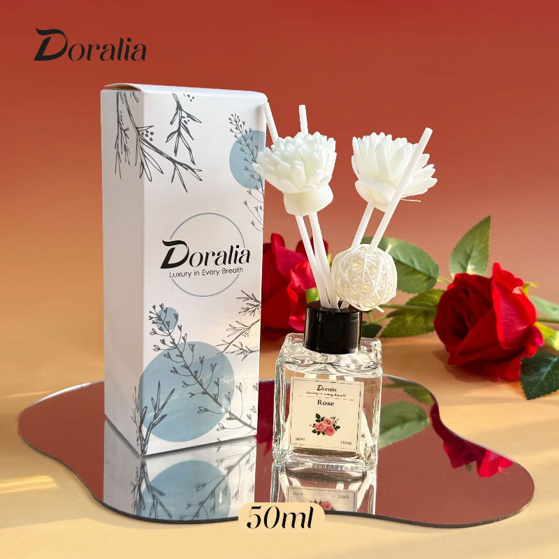 【Doralia】Reed Diffuser  High-quality กลิ่นหอมชัดเจน ติดทนนาน กลิ่นหอมโรงแรมหรูหรา 50 มล.