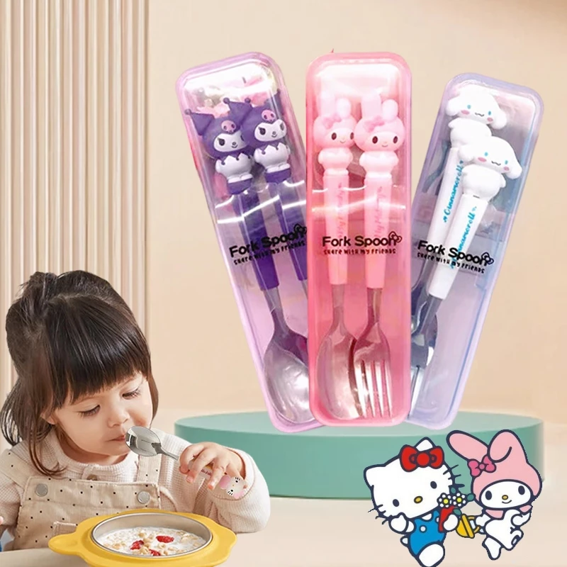 ชุดช้อนส้อมสแตนเลส Sanrio สำหรับเด็ก thumbnail 7