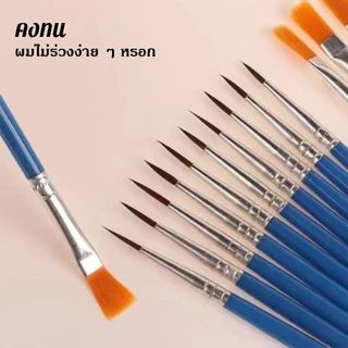 100ชิ้นแปรงทาสีชุด,ชี้แบนภาพวาดสีน้ํามันแปรง,เครื่องมือศิลปะไนล่อนผมเซรามิกจิตรกรรมอุปกรณ์สีน้ํา