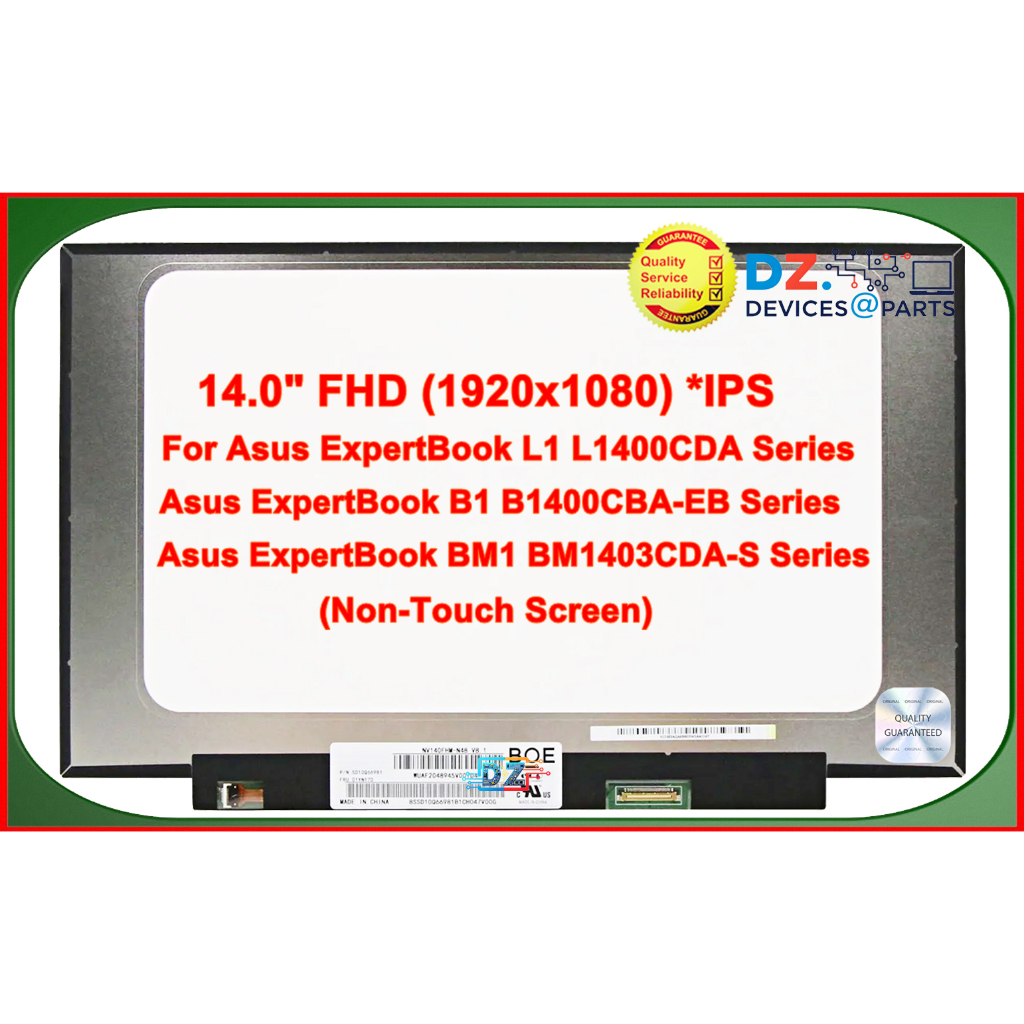 จอโน๊ตบุ๊ค LCD•LED Notebook 14.0"นิ้ว For Asus ExpertBook B1 B1403CVA • ExpertBook L1 L1400CDA Serie
