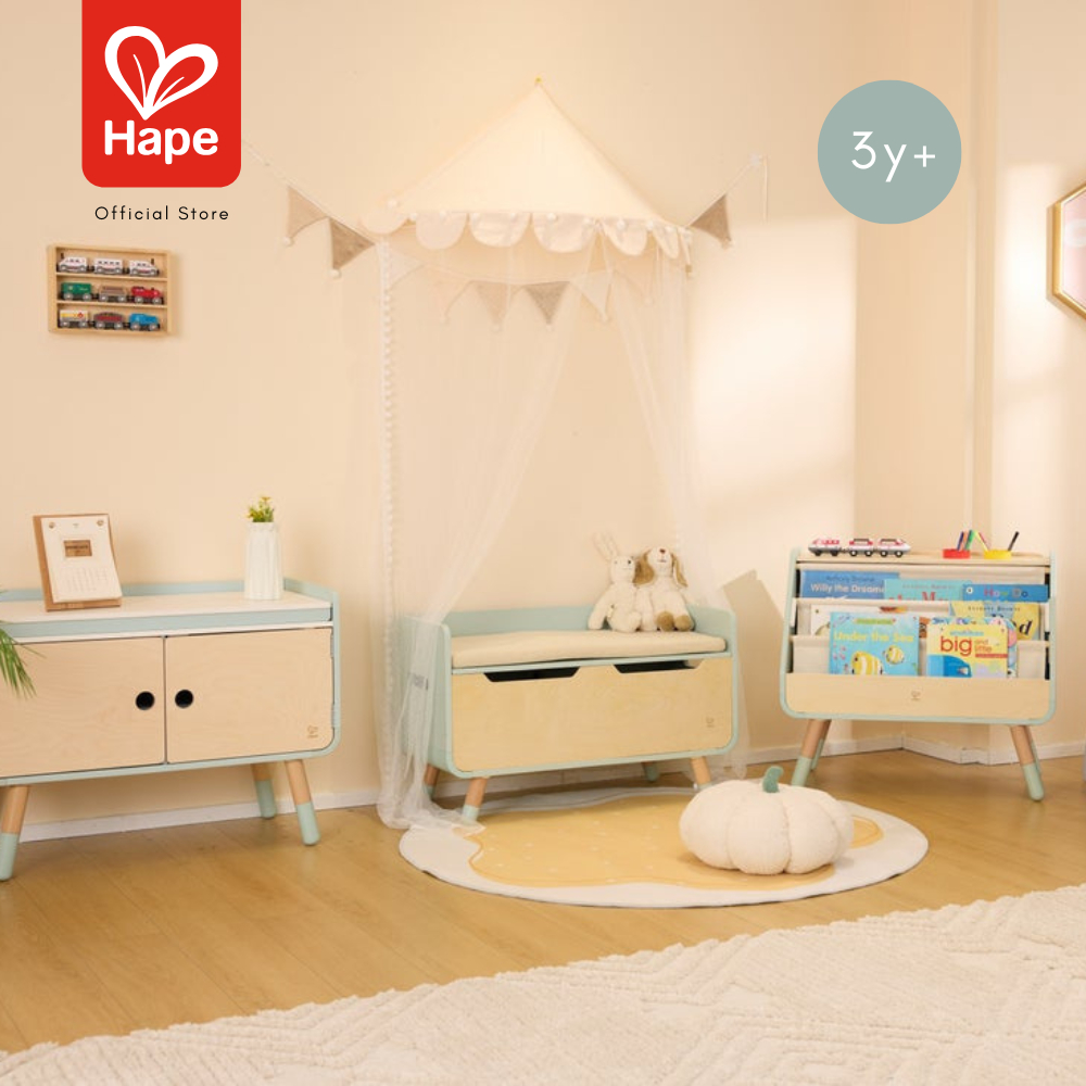 Hape - STORAGE BENCH        สตูลนั่งเก็บของได้        3Y+ รูปที่ 6