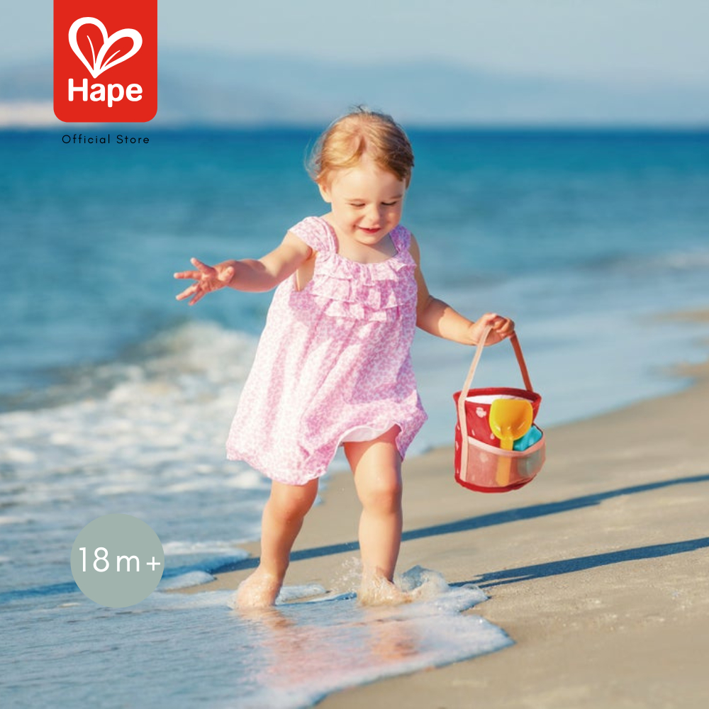 Hape Fold and Go Beach Set	ชุดกระเป๋าของเล่นทรายของเบบี๋	18M+ รูปที่ 4
