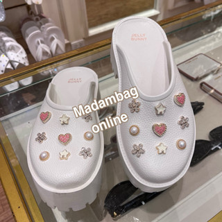 𝗝𝗘𝗟𝗟𝗬𝗕𝗨𝗡𝗡𝗬 Clara เจลลี่บันนี่ รองเท้ายางหัวโต รองเท้าส้นตึก …