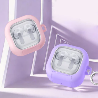 เคส Samsung Galaxy Buds4 / Buds4 Pro โปรงใส ตั้งมือถือได้ ป้องกันหาย พร้อมที่คล้อง (Model.26-9)