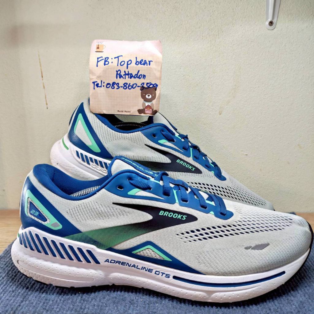 Brooks Adrenaline GTS 23 🤍💙 รองเท้ามือสองของแท้💯ไซส์ Us11.5 Eu45.5 29.5cm