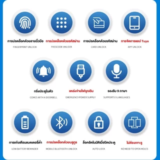 Digital Door Lock/ล็อคนิ้วรอยประตูกระจก สำหรับประตูกระจก ประตูอะลูมิเนียมบานเดี่ยว ระบบปลดล็อคอัจฉริยะ