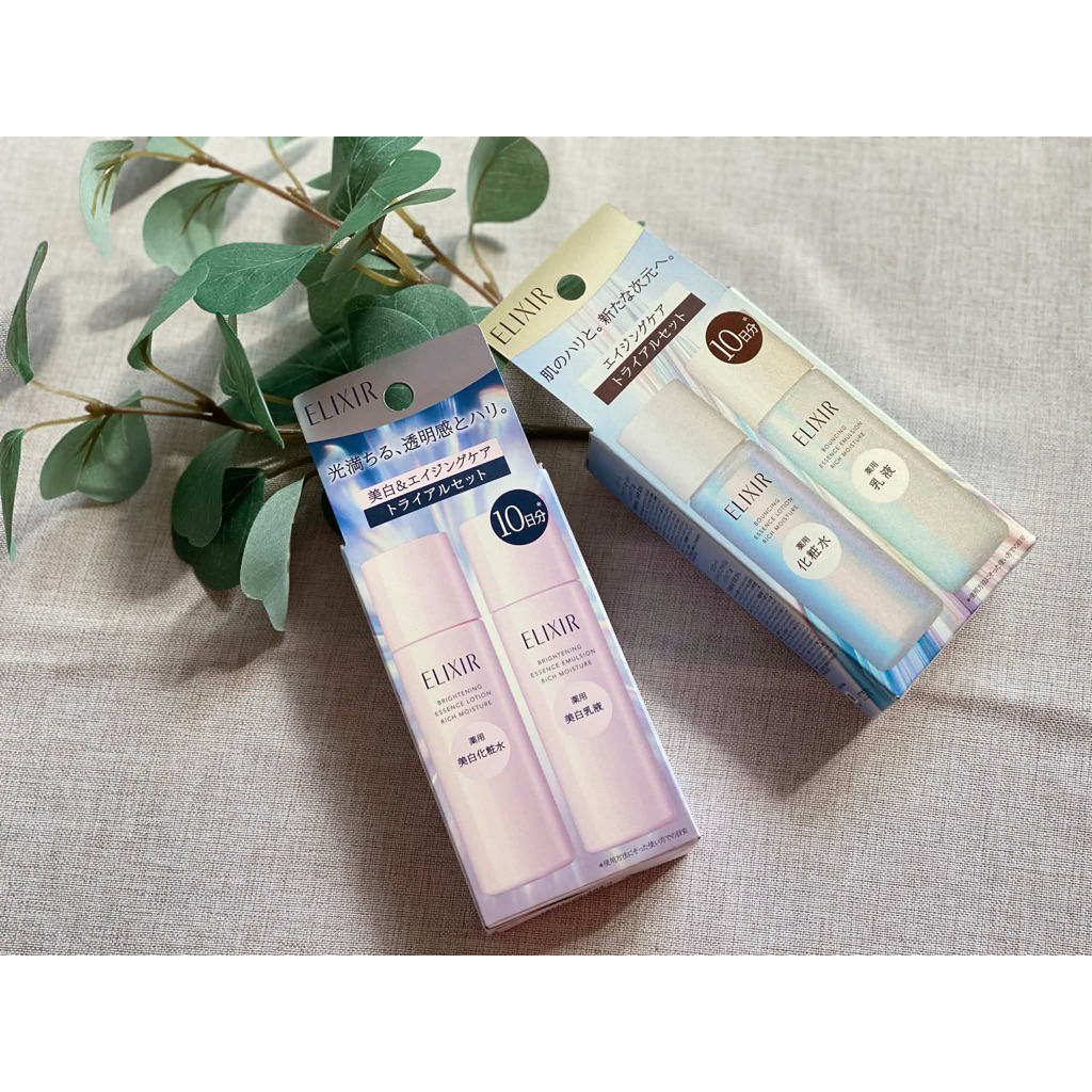 ELIXIR Brightening Essence Lotion Rich Moisture 🌸(ขวดชมพู)/ ELIXIR Bouncing Essence Lotion Rich Mois