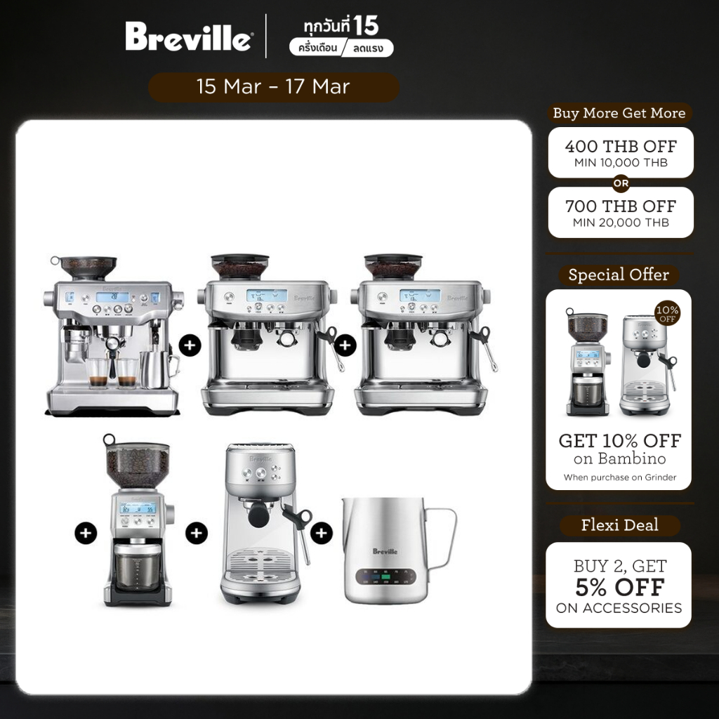 [SET] Breville The Oracle + Barista Pro x2 + Bambino + Smart Grinder + Milk Jug Thermal
