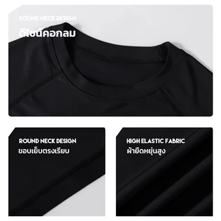 ผู้ชาย ชุดว่ายน้ำแขนยาว ชุดว่ายน้ำ เซ็ต 3 ชิ้น เสื้อแขนยาว+กางเกงขาสั้น+กางเกงขายาว กันUV 50-85KG