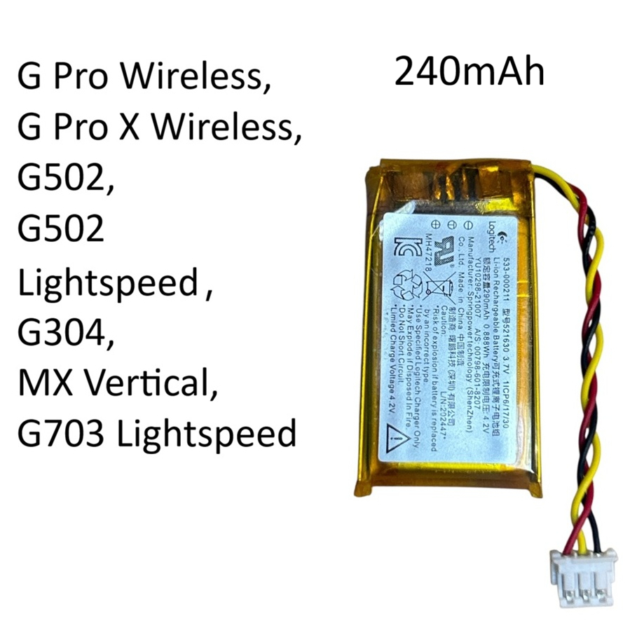 G502 wireless G703 Hero ,AHB521630PJT-04 Logitec G Pro ,PRO X Superlight, M-R0070  GPW GPX1