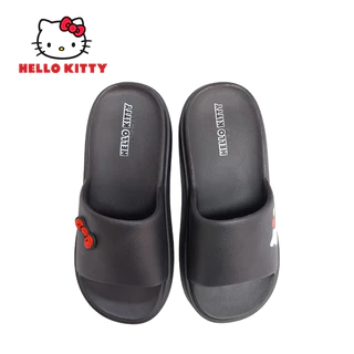 Hello Kitty รองเท้าแตะคิตตี้ ลิขสิทธิ์แท้ พื้นสูง มินิมอล โบว์แดง น่ารัก รุ่นKTP-043