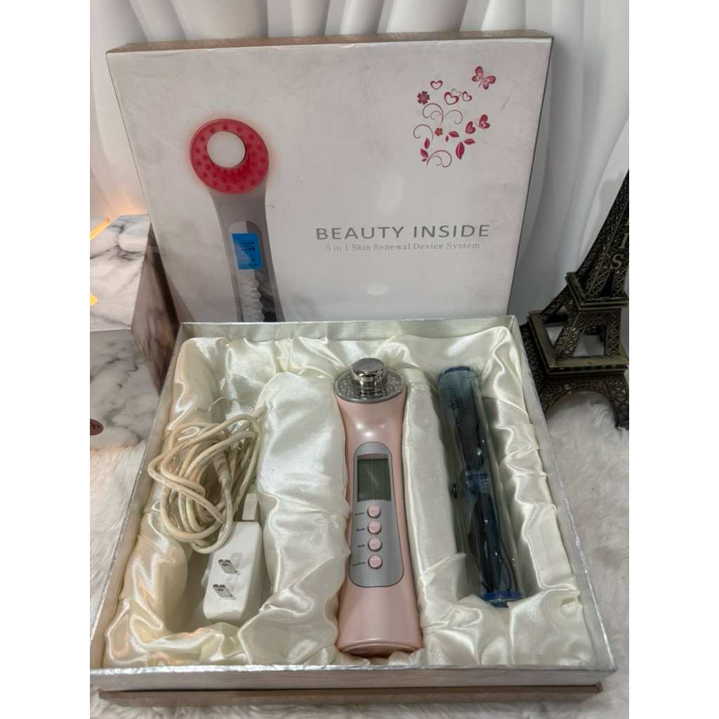 ♦️SALE♦️เครื่องนวดหน้า “Beauty Inside – 5 in 1 Skin Renewal Device เป็นเครื่องดูแลผิวหน้าแบบหลายฟังก