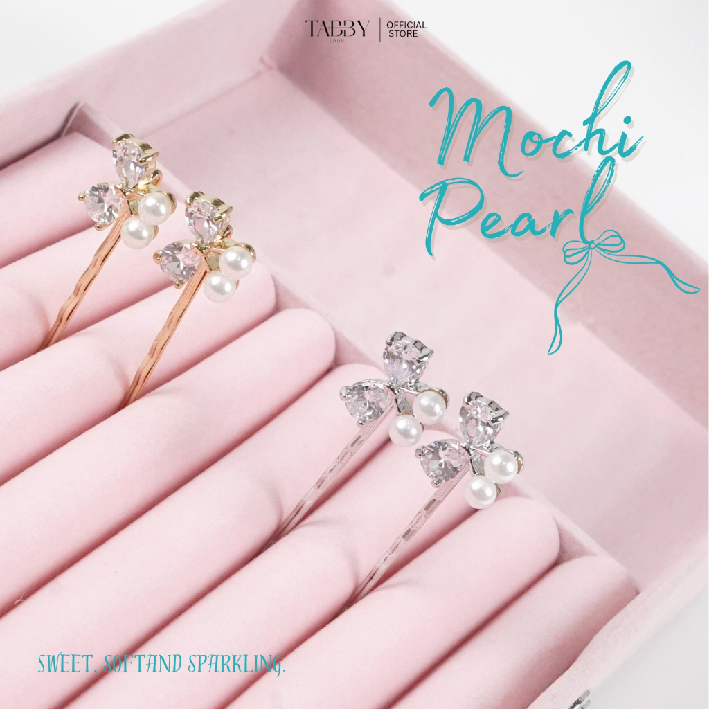 Tabby Loon Mochi Pearl Collection กิ๊บเสียบประดับมุก กิ๊บเสียบผมริบบิ้น