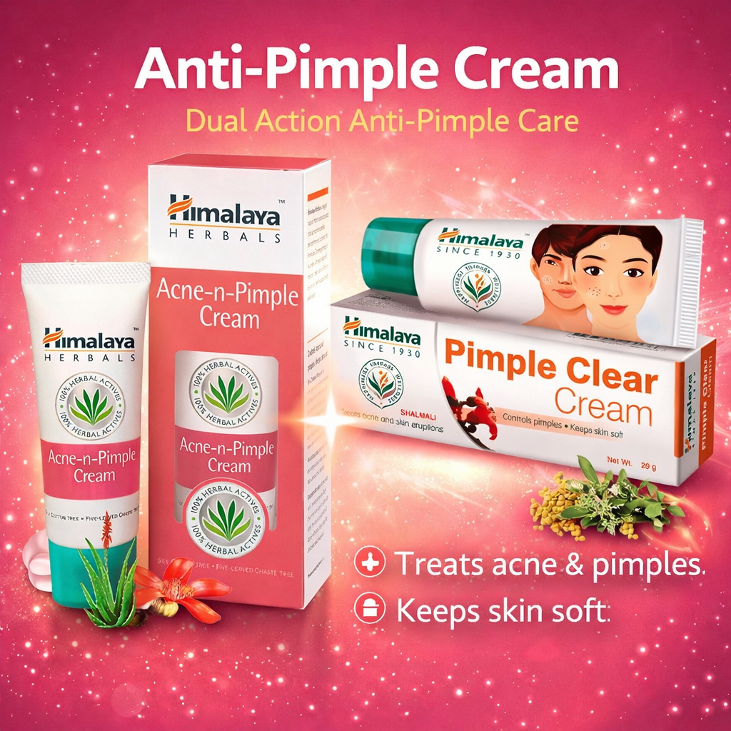 Himalaya Pimple Clear cream/Acne n Pimpleครีมแต้มสิวสูตรใหม่ ลดรอยสิว