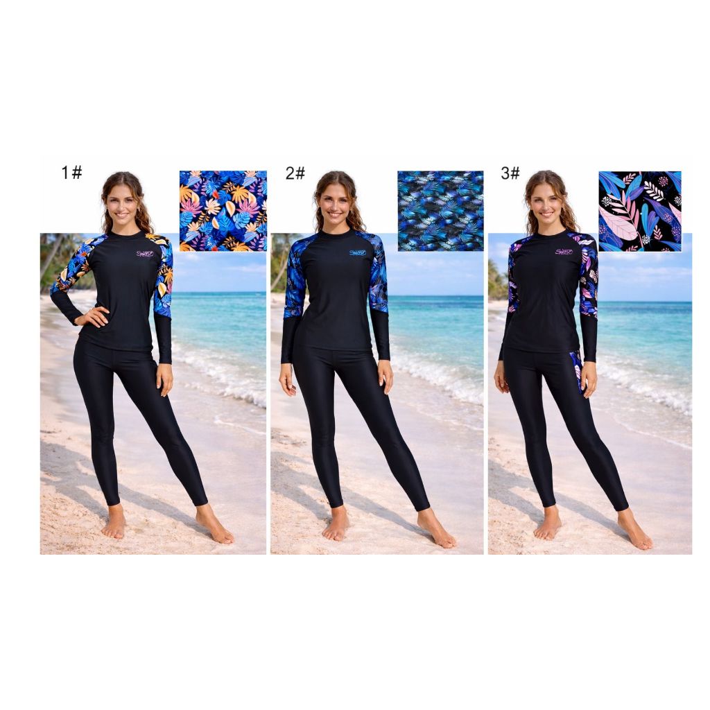 Summer Story ชุดว่ายน้ำผู้หญิงเสื้อแขนยาว กางเกงขายาวรุ่น  31513 กันแดดยูวี ผ้าว่ายวน้ำแท้
