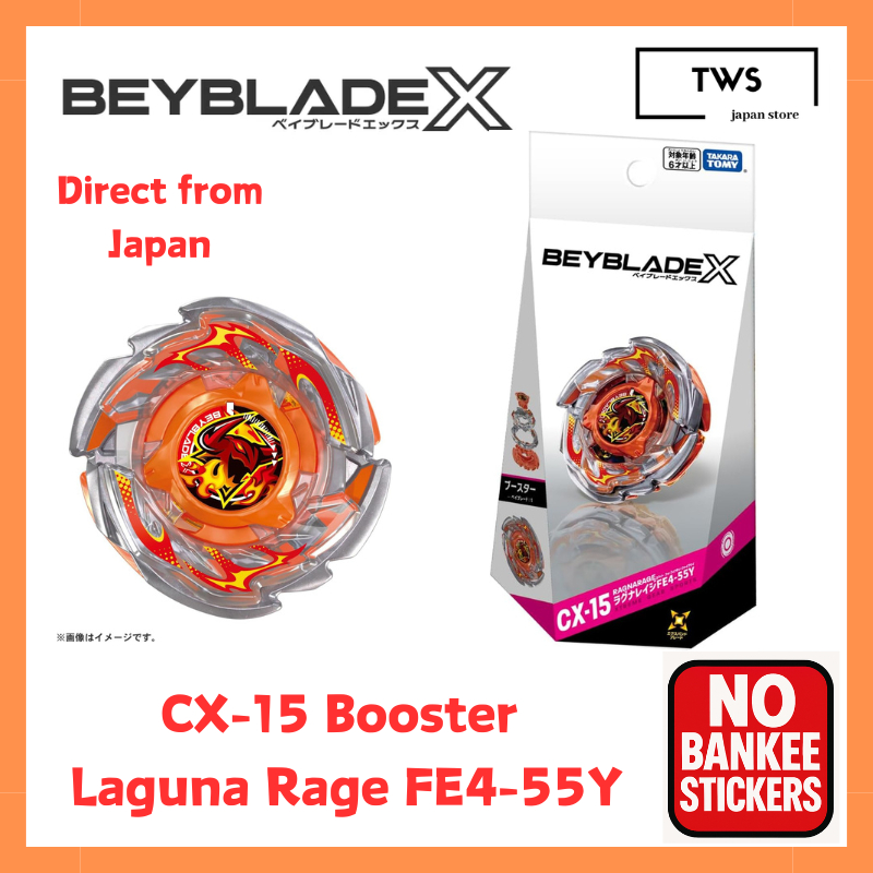 New! BEYBLADE X CX-15 Booster Laguna Rage FE4-55Y Takara Tomy