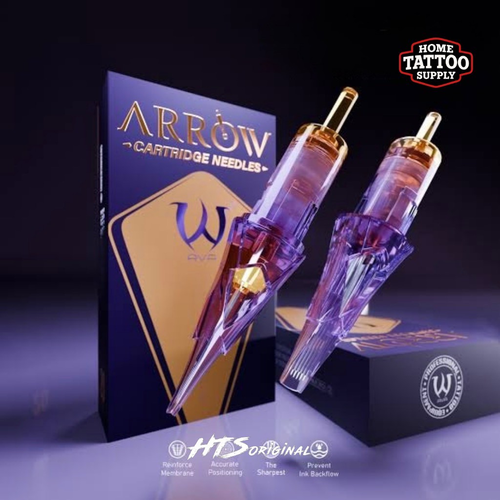 เข็มสัก AVA Arrow Tattoo Cartridge RL RM เข็มสักตลับสำหรับช่างสัก 10 ชิ้น/กล่อง